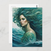 Mermaid Briefkaart (Voorkant / Achterkant)