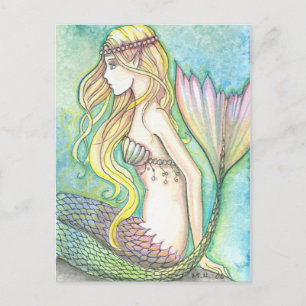 Mermaid Briefkaart Rainbow Tail beroemd gemaakt do