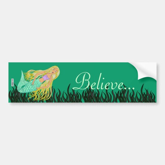 Mermaid Bumpersticker (Voorkant)