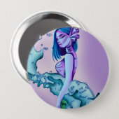 Mermaid button  (Voorkant /achterkant)