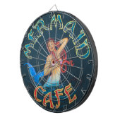 Mermaid Cafe Sign Dartbord (Voorkant Rechts)
