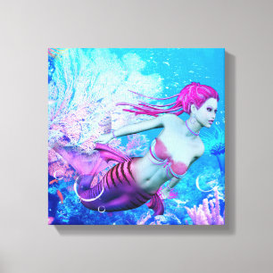 Mermaid Canvas Afdruk