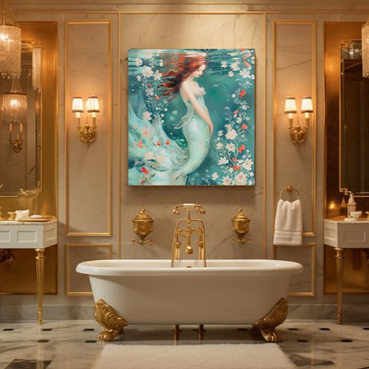 Mermaid Canvas Afdruk