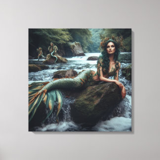 Mermaid Canvas Afdruk