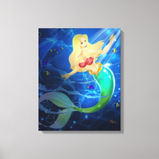 Mermaid Canvas Afdruk (Voorkant)