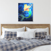 Mermaid Canvas Afdruk (Insitu (Slaapkamer))