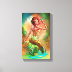 Mermaid Canvas Art Afdruk