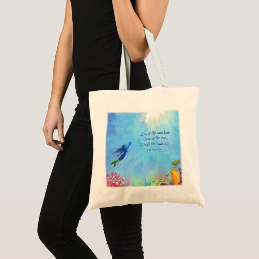 Mermaid Canvas tas (Voorkant (product))