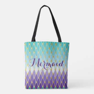 Mermaid canvas tas