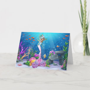 Mermaid card bedankkaart