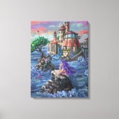 Mermaid Castle Canvas Afdruk (Voorkant)