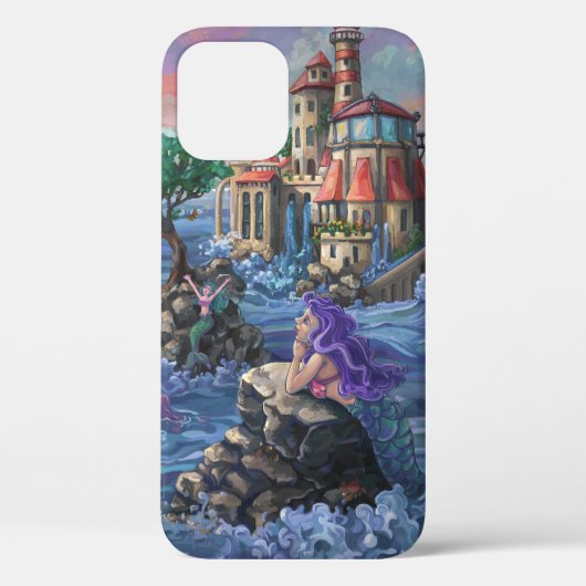 Mermaid Castle Hoesje-Mate iPhone Case (Achterkant)