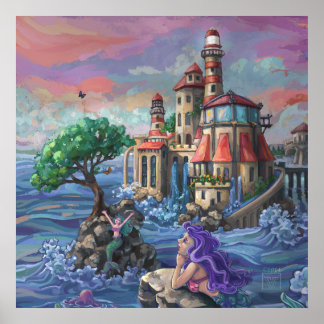 Mermaid Castle Poster