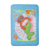 Mermaid Cat Bathroom Rug  Badmat (Voorkant Verticaal)