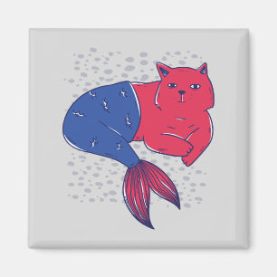 Mermaid Cat Magneet