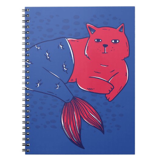 Mermaid Cat Notitieboek (Voorkant)