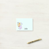 Mermaid Cat Personalized Post-it® Notes (Op bureau)