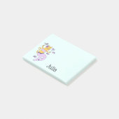 Mermaid Cat Personalized Post-it® Notes (Schuin)