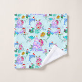 Mermaid Celebrating Christmas With Friends (Gant de toilette)