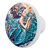 Mermaid ceramic drawer knobs keramische knop (Rechts)