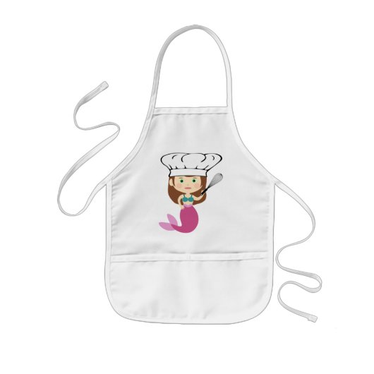 Mermaid Chef Kinder Schort (Voorkant)