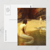 Mermaid & Child Briefkaart (Voorkant / Achterkant)