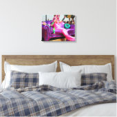 Mermaid Coney Island Canvas Afdruk (Insitu (Slaapkamer))