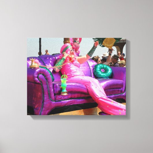 Mermaid Coney Island Canvas Afdruk (Voorkant)