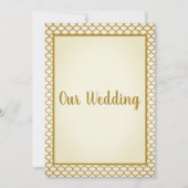 MERMAID CREAM GOLD BORDER Weddenschap Kaart (Voorkant)