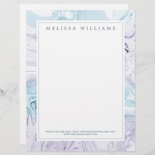 Mermaid Creative Professional Modern Letterhead Briefhoofd (Voorkant / Achterkant)