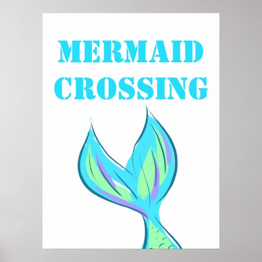 Mermaid Crossing Poster (Voorkant)
