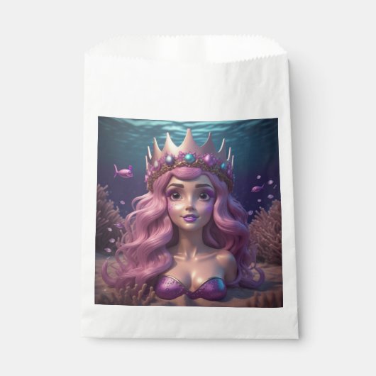 Mermaid Crown Bedankzakje (Voorkant)