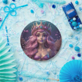 Mermaid Crown Papieren Bordje (Feest)