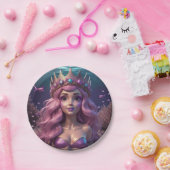Mermaid Crown Papieren Bordje (Feest)