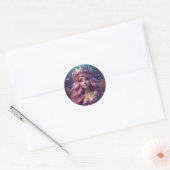 Mermaid Crown Ronde Sticker (Envelop)