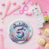 Mermaid Custom Name & Age - Under the Sea Party Papieren Bordje (Feest)