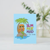 Mermaid Cute Briefkaart for Summer (Staand voorkant)