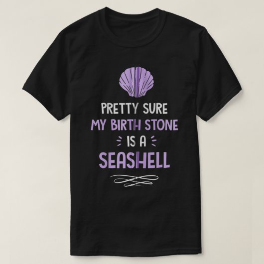 Mermaid Cute  weet zeker dat mijn geboortesteen ee T-shirt (Design voorkant)