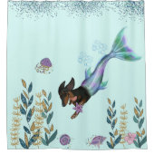 Mermaid Dachshund Douche Rideau (Devant)