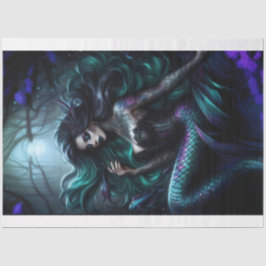 Mermaid Dark Tissuepapier