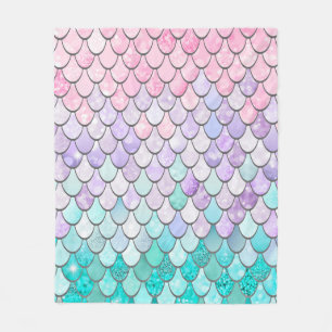 Mermaid Decor Fleece Blanket Deken