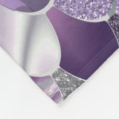 Mermaid Decor Fleece Blanket - Paarse Zeemeermin (Hoek)