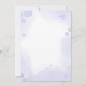 Mermaid Devine La Carte De Jeu Baby shower Aliment (Dos)