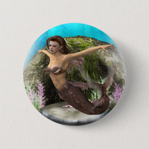 Mermaid Diva Ronde Button 5,7 Cm