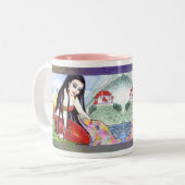 Mermaid Dolphin Fairytale Coffee Tea Mok (Voorkant links)