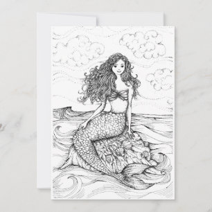 MERMAID DRAWING KAART