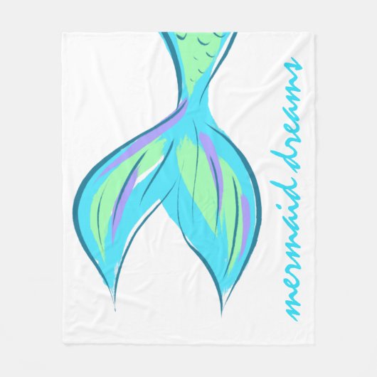 Mermaid Dreams Fleece Blanket (Voorkant)