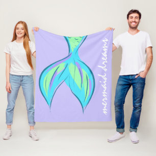 Mermaid Dreams Fleece Blanket Deken