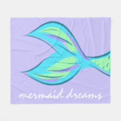 Mermaid Dreams Fleece Blanket Deken (Voorkant (Horizontaal))
