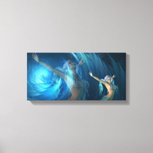 Mermaid Dreams Inspirerend Canvas Afdruk